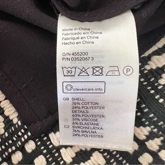 H&M Womens Sweater Black And White Pattern Size 10 - Picture 7 of 8